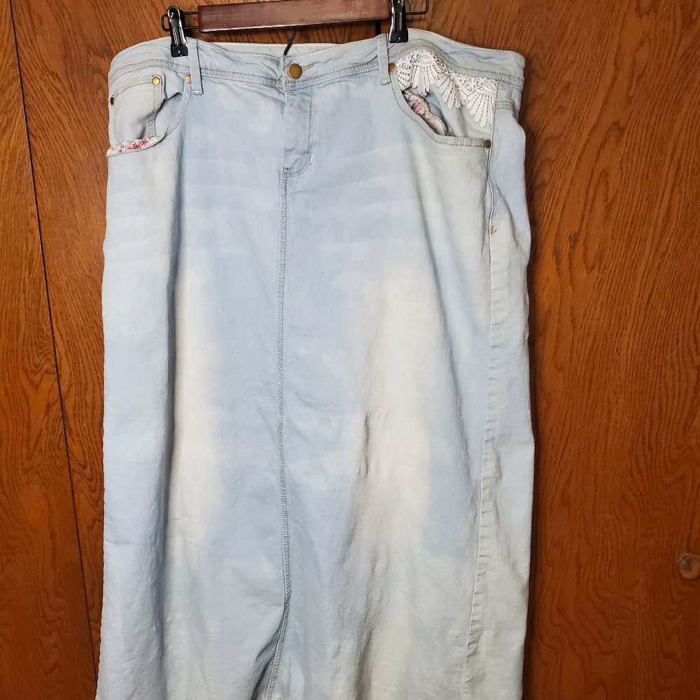 Maxi jean skirt